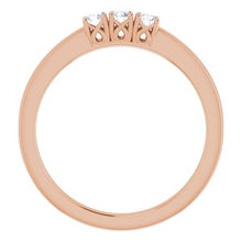 Load image into Gallery viewer, 14K Rose 3/4 CTW Diamond Anniversary Band
