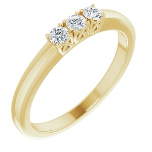 14K Yellow 3/4 CTW Diamond Anniversary Band