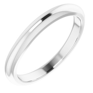 Sterling Silver Band for 5x3 mm Oval Ring