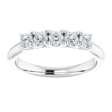 Charger l&#39;image dans la galerie, Bague anniversaire platine 3/4 CTW diamant
