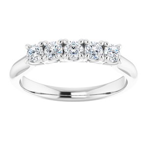 Bague anniversaire platine 3/4 CTW diamant