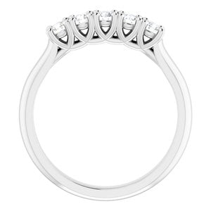Bague anniversaire platine 3/4 CTW diamant