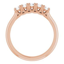 Charger l&#39;image dans la galerie, 14K Rose 9/10 CTW Diamond Anniversary Band
