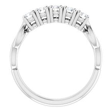 Load image into Gallery viewer, Platinum 3/4 CTW Diamond Anniversary Band
