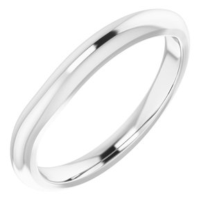 Sterling Silver Band for 6x4 mm Oval Ring