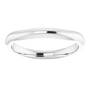 Sterling Silver Band for 5x3 mm Emerald Ring