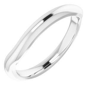 Sterling Silver Band for 8x6 mm Emerald Ring