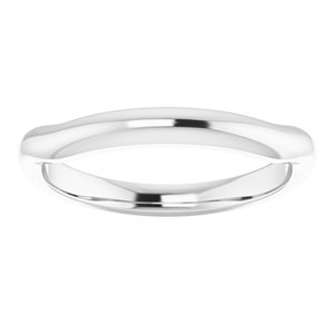 Sterling Silver Band for 7x5 mm Emerald Ring
