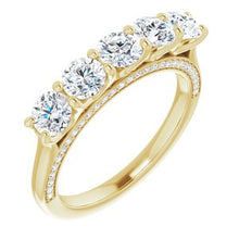 Load image into Gallery viewer, Five-Stone Anniversary Band     
