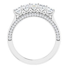 Charger l&#39;image dans la galerie, Bande d&#39;anniversaire en platine 1 1/6 CTW Diamond
