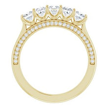 Load image into Gallery viewer, 14K Yellow 1 1/6 CTW Diamond Anniversary Band
