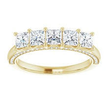 Load image into Gallery viewer, 14K Yellow 1 1/6 CTW Diamond Anniversary Band
