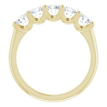 Charger l&#39;image dans la galerie, Jonc anniversaire en diamant 14K jaune 1 CTW
