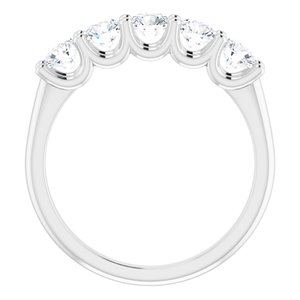 14K White 1 CTW Diamond Anniversary Band