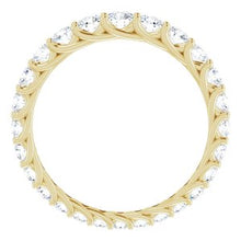 Load image into Gallery viewer, 14K Yellow 1 1/4 CTW Diamond Graduated Eternity Band Size 6.5
