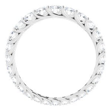Charger l&#39;image dans la galerie, Bande d&#39;éternité graduée en diamant blanc 14K 1 1/4 CTW taille 6,5
