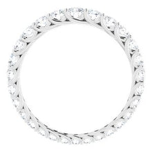 Load image into Gallery viewer, Platinum 1 1/3 CTW Diamond Graduated Eternity Band Size 7.5
