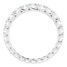 Charger l&#39;image dans la galerie, Platine 1 1/5 CTW Diamant Graduate Eternity Band Taille 5.5
