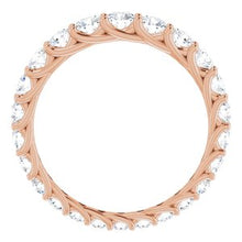 Charger l&#39;image dans la galerie, 14K Rose 1 1/5 CTW Diamant Gradué Gradient Band Taille 6
