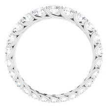 Charger l&#39;image dans la galerie, Bande d&#39;éternité graduée en diamant blanc 14K 1 1/8 CTW taille 4,5
