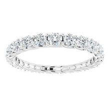 Load image into Gallery viewer, Platinum 1 1/3 CTW Diamond Graduated Eternity Band Size 8
