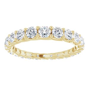 Bande d'éternité graduée en diamant 14K jaune 1 1/5 CTW taille 5,5