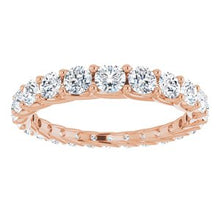 Charger l&#39;image dans la galerie, 14K Rose 1 1/5 CTW Diamant Gradué Gradient Band Taille 5.5
