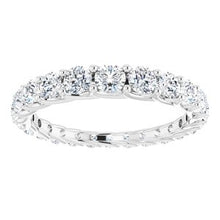 Load image into Gallery viewer, 14K White 1 1/5 CTW Diamond Graduated Eternity Band Size 6
