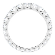 Charger l&#39;image dans la galerie, Bande d&#39;éternité graduée en diamant blanc 14K 1 1/8 CTW taille 4
