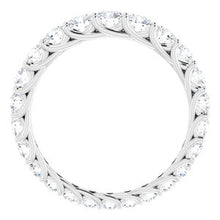 Load image into Gallery viewer, 14K White 1 1/5 CTW Diamond Graduated Eternity Band Size 5
