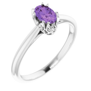 Sterling Silver Amethyst Ring