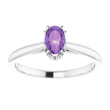 Load image into Gallery viewer, Sterling Silver Amethyst Ring
