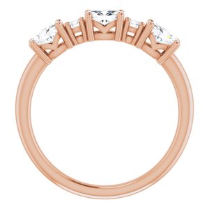 14K Rose 7/8 CTW Diamond Anniversary Band