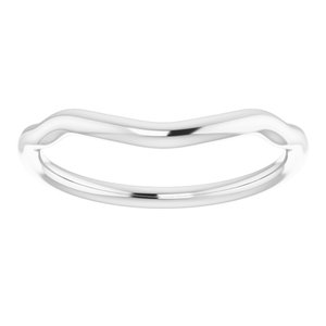 Sterling Silver Band for 12 mm Cushion Ring