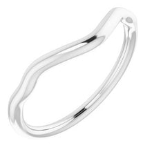 Charger l'image dans la galerie, Sterling Silver Band for 12x10 mm Oval Ring
