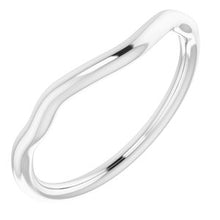 Charger l&#39;image dans la galerie, Sterling Silver Band for 7.5 mm Square Ring
