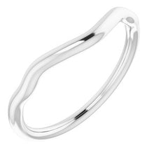 Charger l'image dans la galerie, Sterling Silver Band for 9 mm Square Ring
