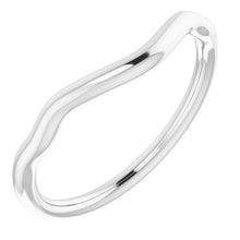Charger l'image dans la galerie, Sterling Silver Band for 10 mm Square Ring
