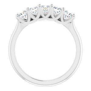 14K White 1 CTW Diamond Anniversary Band