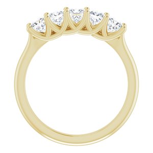 Jonc anniversaire en diamant 14K jaune 1 CTW