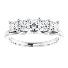Charger l&#39;image dans la galerie, Jonc anniversaire Platinum 1 CTW Diamond
