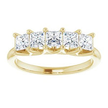 Charger l&#39;image dans la galerie, Jonc anniversaire en diamant 14K jaune 1 CTW
