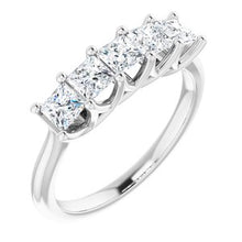 Charger l&#39;image dans la galerie, Jonc anniversaire Platinum 1 CTW Diamond
