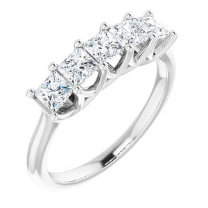 Jonc anniversaire Platinum 1 CTW Diamond