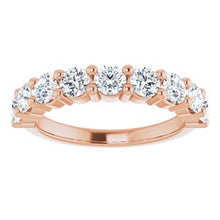 Load image into Gallery viewer, 14K Rose 1 1/3 CTW Diamond Anniversary Band
