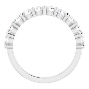 14K Blanc 1 1/3 CTW Diamond Anniversary Band