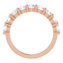 Load image into Gallery viewer, 14K Rose 1 1/3 CTW Diamond Anniversary Band
