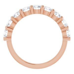 14K Rose 1 1/3 CTW Diamond Anniversary Band