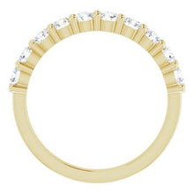 Load image into Gallery viewer, 14K Yellow 3/4 CTW Diamond Anniversary Band
