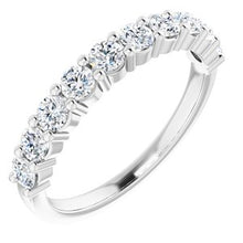 Charger l&#39;image dans la galerie, Bague anniversaire platine 3/4 CTW diamant
